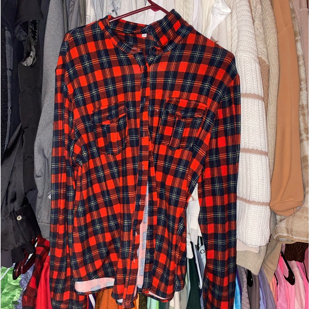 black and red eden & olivia flannel